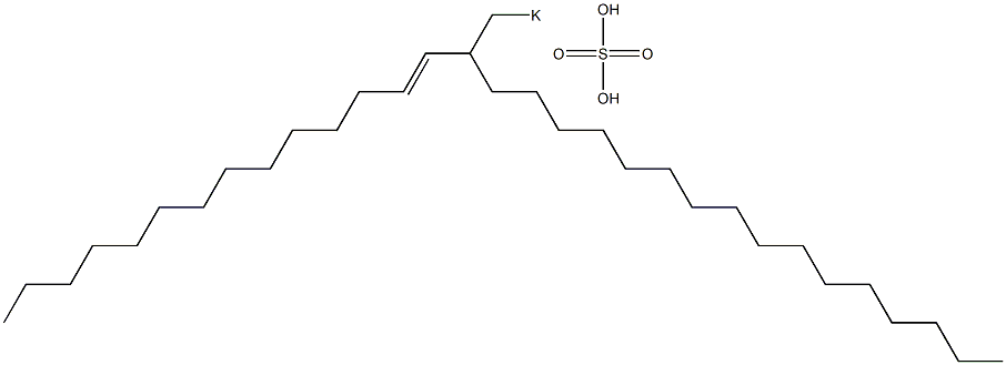 Sulfuric acid 2-(1-tetradecenyl)octadecyl=potassium ester salt Struktur