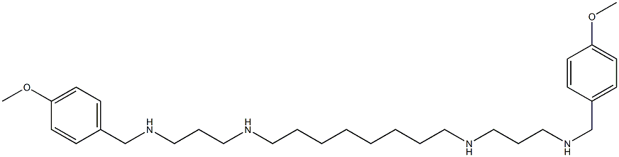 N,N'-Bis[3-(4-methoxybenzylamino)propyl]-1,8-octanediamine Struktur