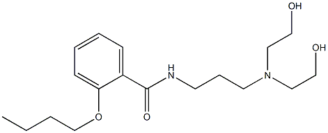 2-Butoxy-N-[3-[bis(2-hydroxyethyl)amino]propyl]benzamide Struktur