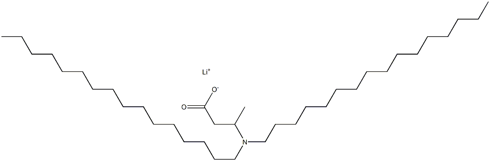 3-(Dihexadecylamino)butyric acid lithium salt Struktur