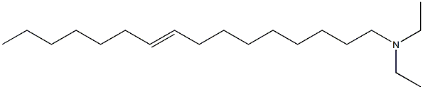 N,N-Diethyl-9-hexadecen-1-amine Struktur