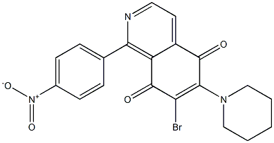 6-(1-Piperidinyl)-7-bromo-1-(4-nitrophenyl)isoquinoline-5,8-dione Struktur