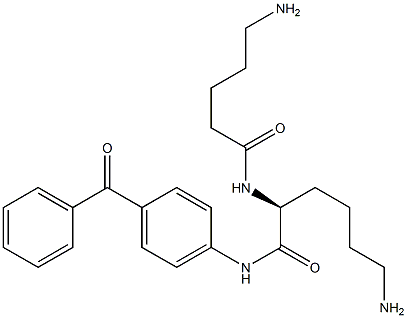 4-(N2-(5-Aminovaleryl)-L-lysylamino)benzophenone Struktur