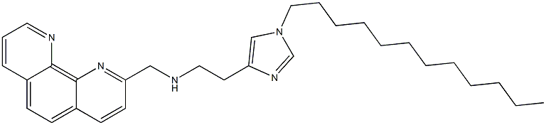 2-[[2-(1-Dodecyl-1H-imidazol-4-yl)ethylamino]methyl]-1,10-phenanthroline Struktur