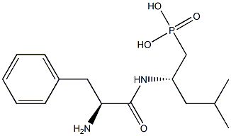 [(S)-4-Methyl-2-(L-phenylalanylamino)pentyl]phosphonic acid Structure