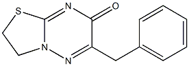 2,3-Dihydro-6-benzyl-7H-thiazolo[3,2-b][1,2,4]triazin-7-one Struktur