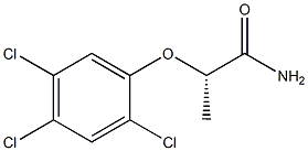 [S,(+)]-2-(2,4,5-Trichlorophenoxy)propionamide Struktur