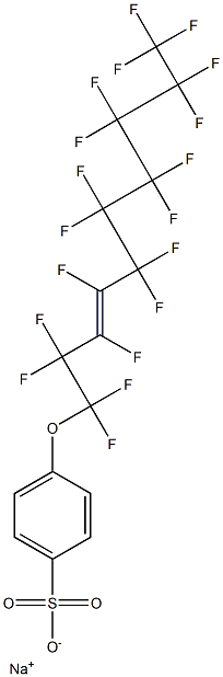 p-(Nonadecafluoro-3-decenyloxy)benzenesulfonic acid sodium salt Struktur