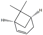 (1S,5S)-6,6-Dimethylbicyclo[3.1.1]hept-2-ene Struktur