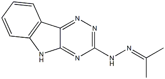 1-(5H-1,2,4-Triazino[5,6-b]indol-3-yl)-2-isopropylidenehydrazine Struktur