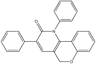 1,5-Dihydro-1,3-diphenyl-2H-[1]benzopyrano[4,3-b]pyridin-2-one Struktur