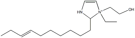 2-(7-Decenyl)-1-ethyl-1-(2-hydroxyethyl)-4-imidazoline-1-ium Struktur