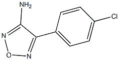 3-Amino-4-(4-chlorophenyl)furazan Struktur