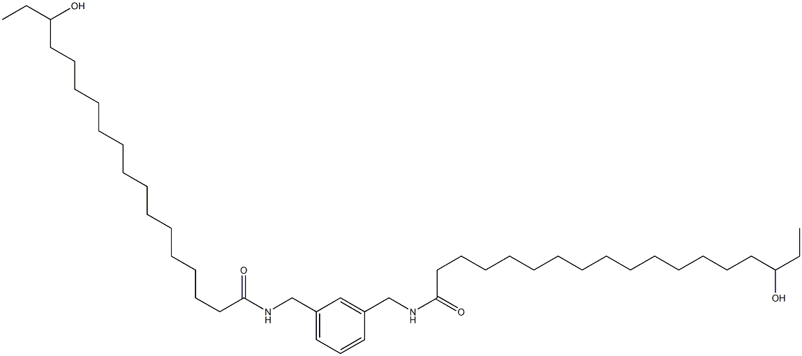 N,N'-(1,3-Phenylenebismethylene)bis(16-hydroxystearamide) Struktur