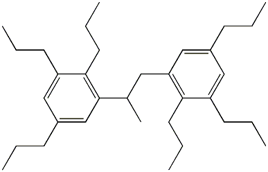 3,3'-(1,2-Propanediyl)bis(1,2,5-tripropylbenzene) Struktur