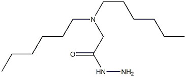 N,N-Dihexylaminoacetohydrazide Struktur