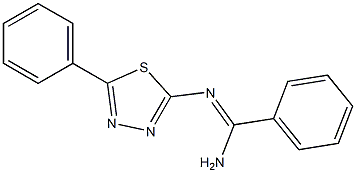 N2-(5-Phenyl-1,3,4-thiadiazol-2-yl)benzamidine Struktur