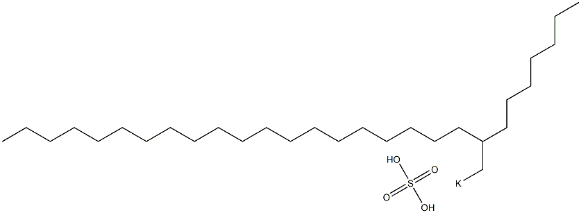 Sulfuric acid 2-heptyldocosyl=potassium salt Struktur