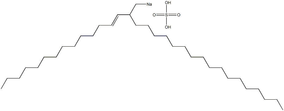 Sulfuric acid 2-(1-tetradecenyl)nonadecyl=sodium ester salt Struktur