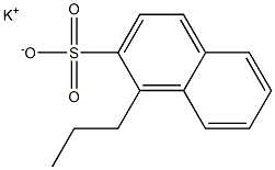 1-Propyl-2-naphthalenesulfonic acid potassium salt Struktur