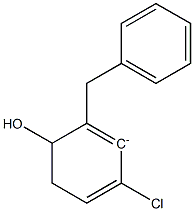 4-Chloro-2-(phenylmethyl)phenol anion Struktur