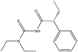 (-)-1,1-Diethyl-3-[(R)-2-phenylbutyryl]thiourea Struktur