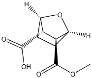 [1S,2S,3S,4R,(-)]-2-(Methoxycarbonyl)-7-oxabicyclo[2.2.1]heptane-3-carboxylic acid Struktur