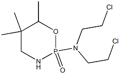 Tetrahydro-2-[bis(2-chloroethyl)amino]-5,5,6-trimethyl-2H-1,3,2-oxazaphosphorine 2-oxide Struktur