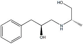 (2S)-3-Phenyl-N-[(1S)-2-hydroxy-1-methylethyl]-2-hydroxy-1-propanamine Struktur