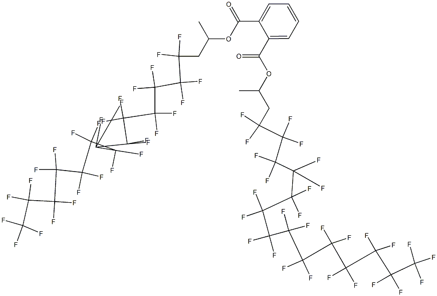 Phthalic acid di[2-(nonacosafluorotetradecyl)-1-methylethyl] ester Struktur