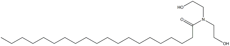 N,N-Bis(2-hydroxyethyl)icosanamide Struktur