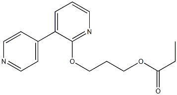 Propionic acid 3-[(3,4'-bipyridin-6-yl)oxy]propyl ester Struktur