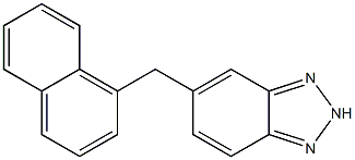 5-[(1-Naphtyl)methyl]-2H-benzotriazole Struktur