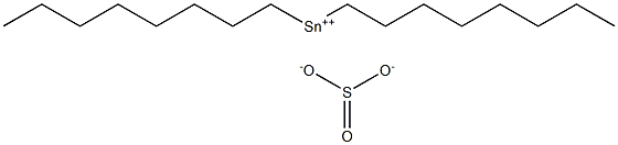 Sulfurous acid dioctyltin(IV) salt Struktur