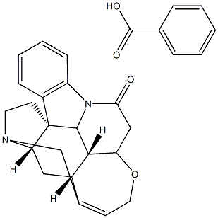 Strychnine benzoate Struktur