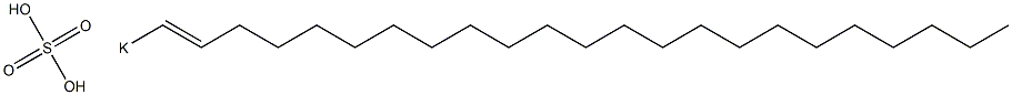 Sulfuric acid 1-tricosenyl=potassium salt Struktur