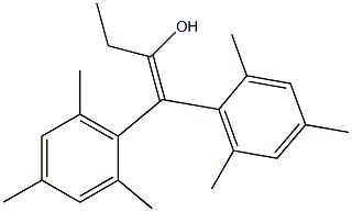 2,2-Bis(2,4,6-trimethylphenyl)-1-ethylethene-ol Struktur