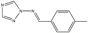 1-(p-Methylbenzylideneamino)-1H-1,2,4-triazole Struktur