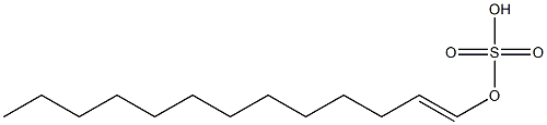 Sulfuric acid hydrogen 1-tridecenyl ester Struktur