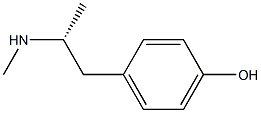 (1R)-N,1-Dimethyl-2-(4-hydroxyphenyl)ethanamine Struktur