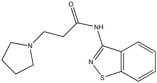 N-(1,2-Benzisothiazol-3-yl)-3-(1-pyrrolidinyl)propanamide Struktur