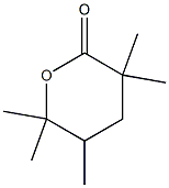 Tetrahydro-3,3,5,6,6-pentamethyl-2H-pyran-2-one Struktur