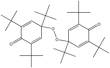 4,4'-Peroxybis[2,4,6-tris(1,1-dimethylethyl)-2,5-cyclohexadien-1-one] Struktur