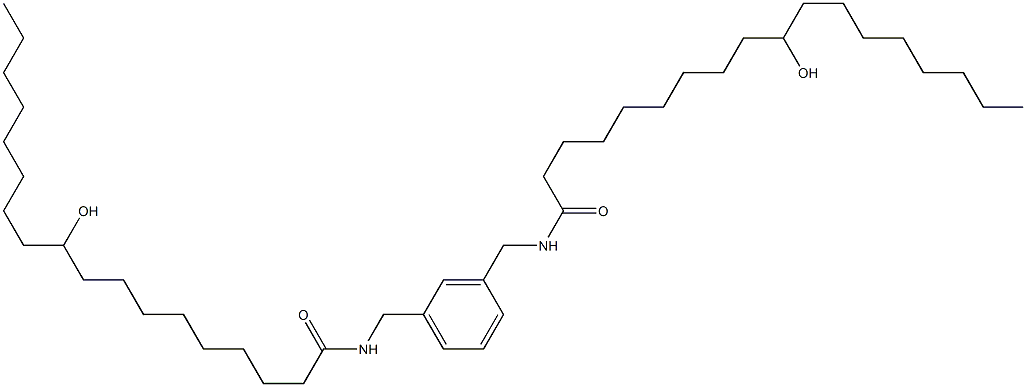 N,N'-(1,3-Phenylenebismethylene)bis(10-hydroxystearamide) Struktur