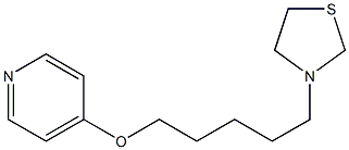 4-[[5-(3-Thiazolidinyl)pentyl]oxy]pyridine Struktur