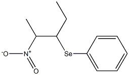 2-Nitro-3-(phenylseleno)pentane Struktur