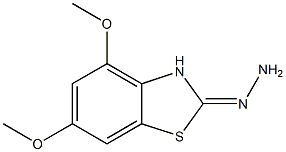 4,6-DIMETHOXY-2(3H)-BENZOTHIAZOLONE HYDRAZONE Struktur