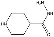 4-piperidinecarboxylic acid, hydrazide Struktur