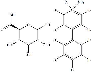 4-Aminobiphenyl-d5 -D-Glucuronide Struktur