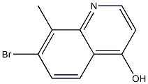 7-Bromo-8-methylquinoline-4-ol Struktur